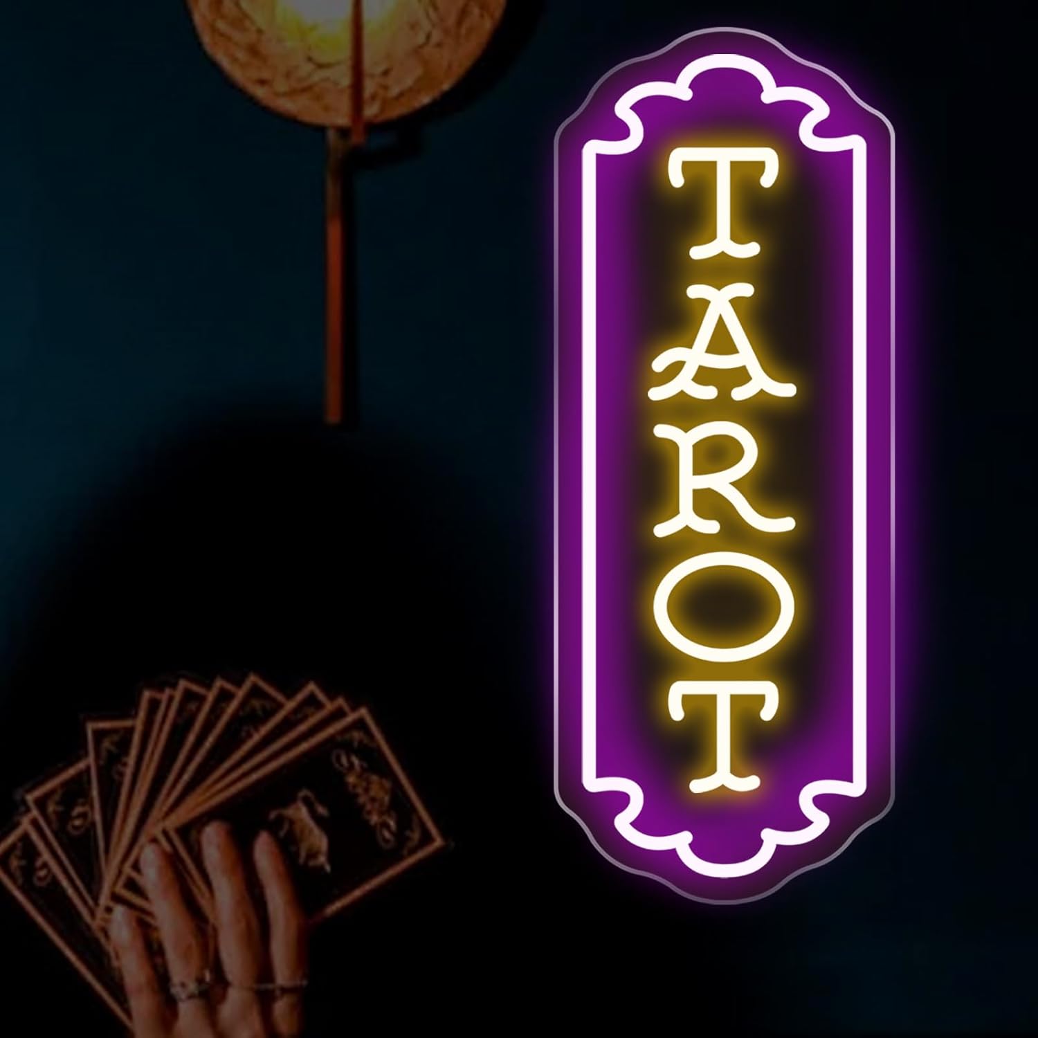 Wall Decor Lighting - タロットネオンサイン USB電源 神秘的なLEDライト スピリチュアルスペース ゲームルーム 寝室の装飾
