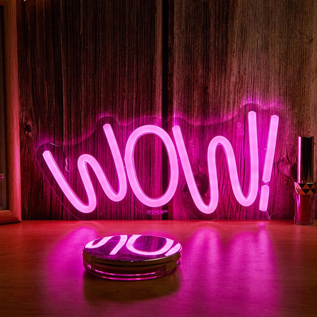 Lighting Decor Wow - Chi-buy LED ネオン WOW USB 電源ネオンサイン
