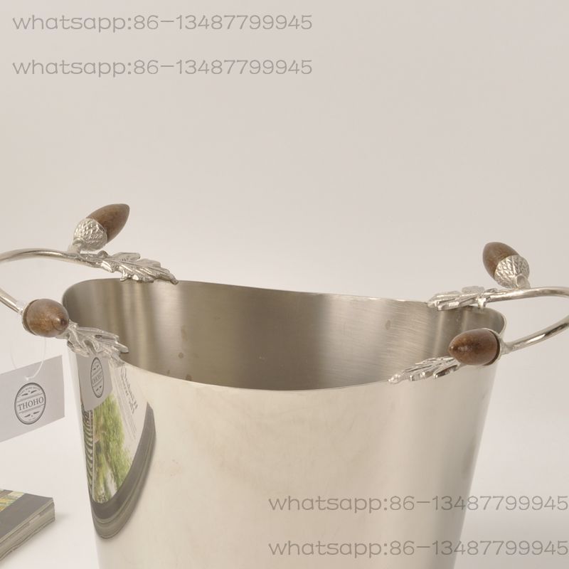 Decor Lighting India - インド輸入北欧風高級シルバーメタルシャンパンアイスバレルビール樽ヴィラレストランテーブルデコレーションオーナメント