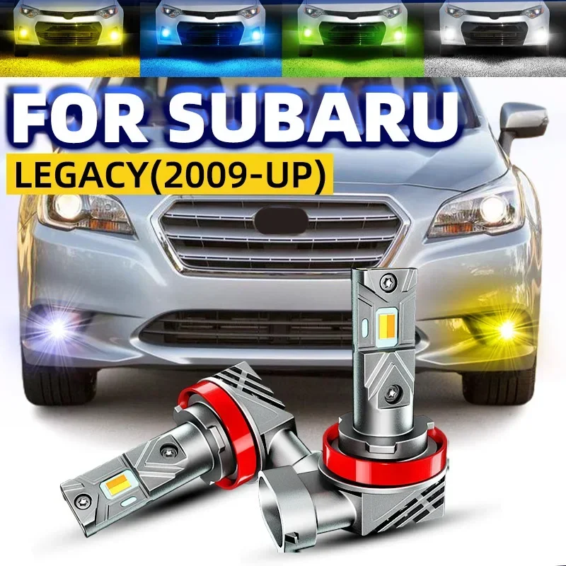 Colour Changing Bulb - 2 個車の LED フロントフォグランプ電球デュアルカラースイッチバック白黄色スバルレガシィ BN BS