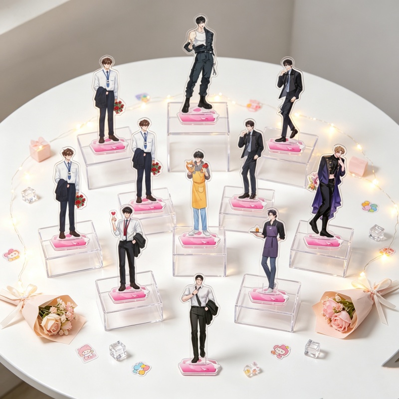 Decor Lighting Returns - ミスターブルー ポップアップストア 使用後返品不可/頑丈なチャンピオンアクリルスタンドフィギュアキーホルダー BLアニメ漫画 15CM 寝室飾り