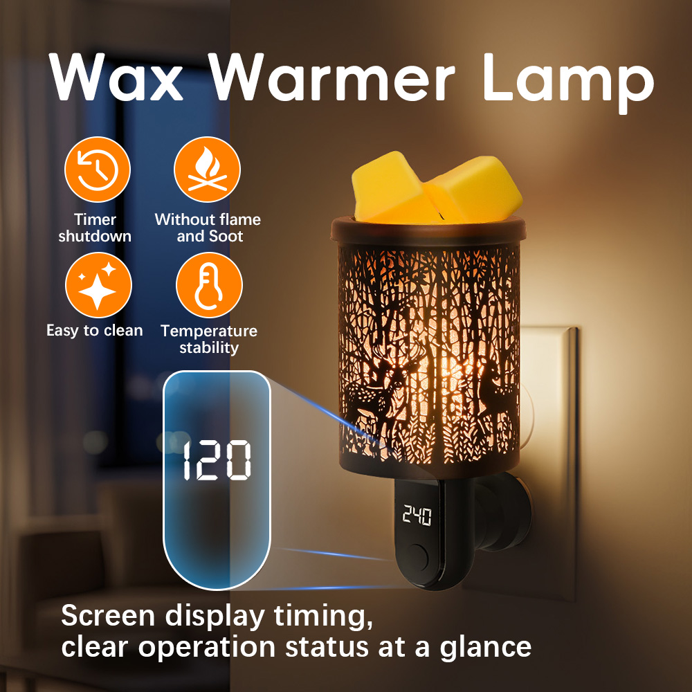Wax Melter Electric - 香り付きワックスメルティングバーナー アロマセラピーワックスメルトウォーマー 室内用電気式フレグランスディフューザー ホームワックスメルトウォーマー デコレーション USプラグ
