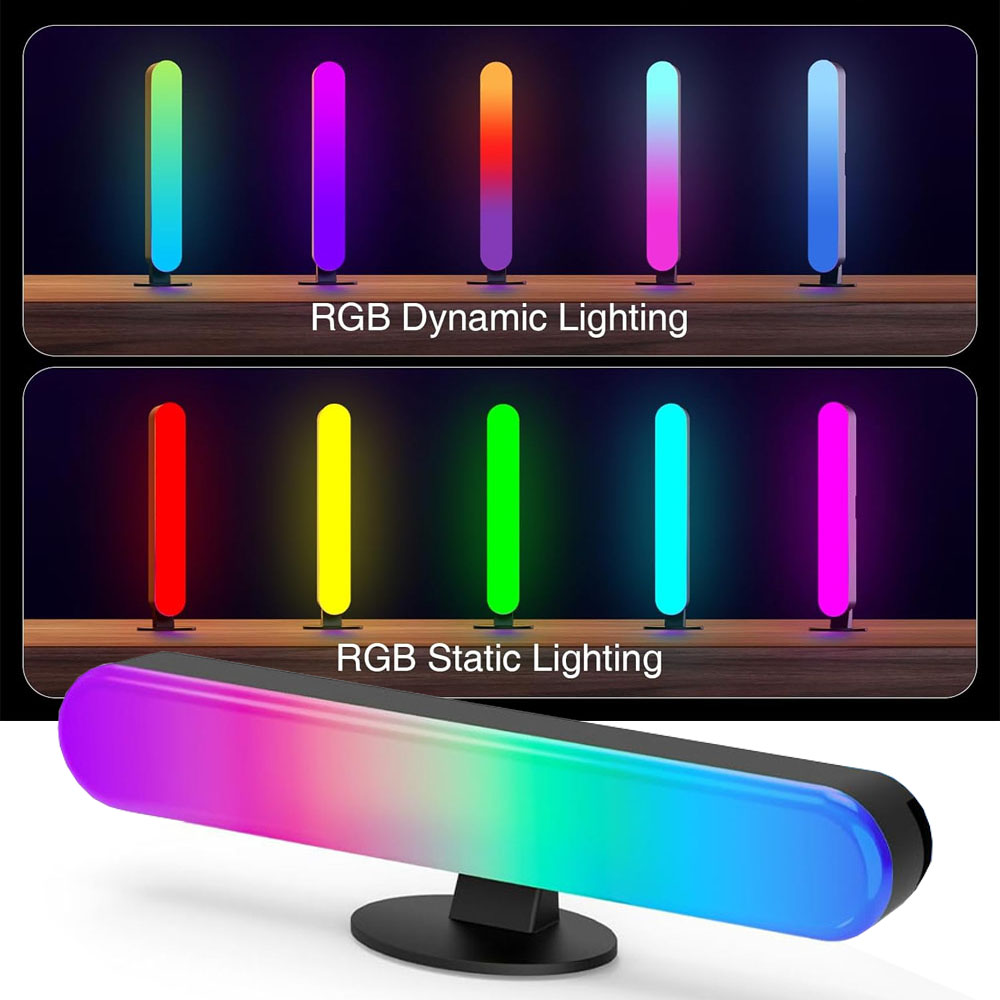 Colour Changing Bulb - 1/2/3個スマートLEDライトバー、1600万色変化テレビライトバー、リモコン＆アプリ制御タイミング機能付き
