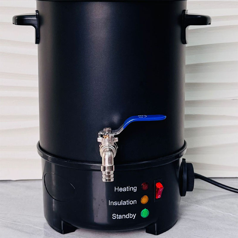 Wax Melter Electric - EU/USプラグ対応 電気式キャンドルワックスメルター キャンドル製造機 温度調節機能付き ワックス溶解機
