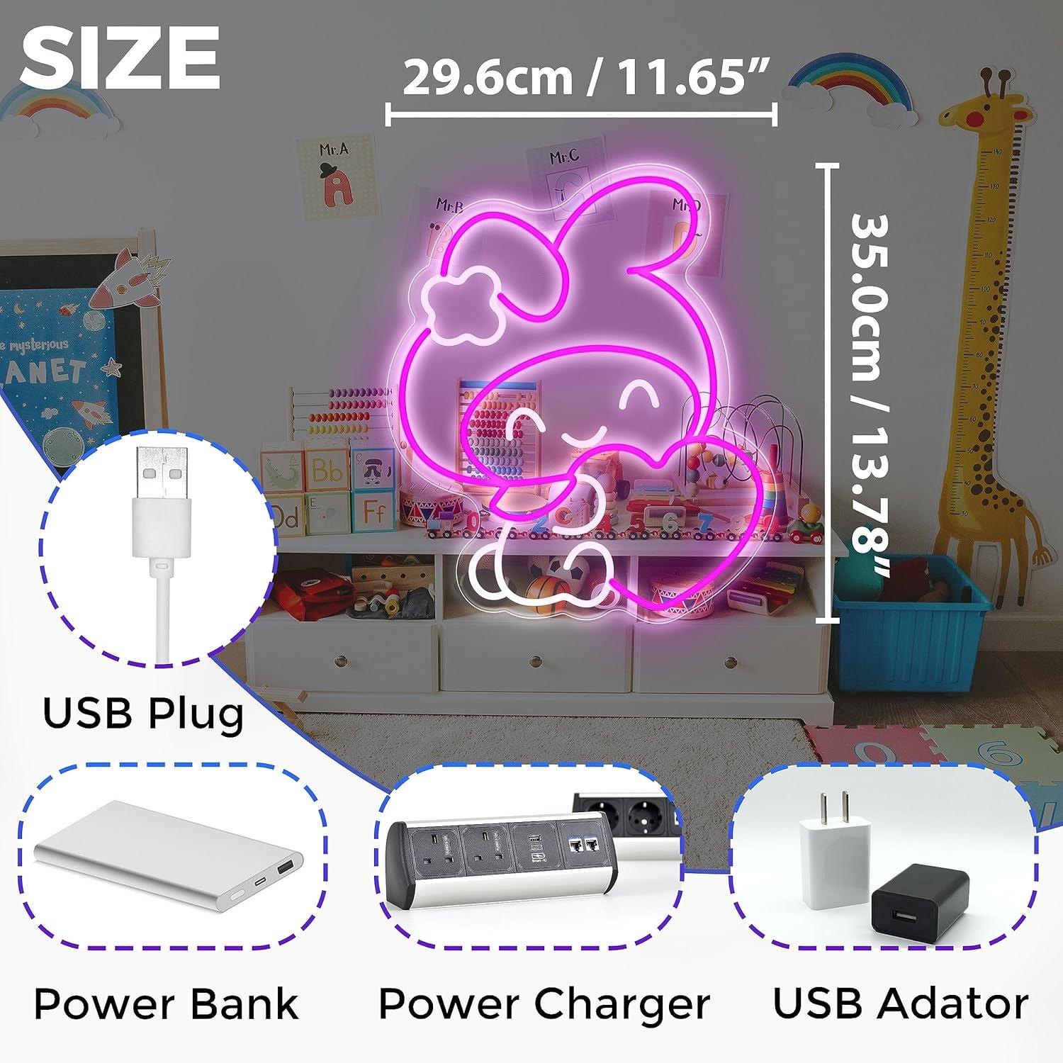 アニメネオンサイン日本語LEDネオンライト寝室ゲームルームリ - Wall Decor Lighting のレビューと価格