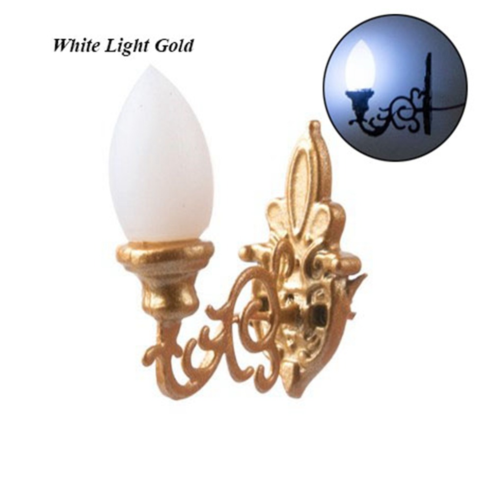 新しい1.7 * 2cmドールハウス壁掛けランプABS金属素 - Lighting Decor For House のレビューと価格