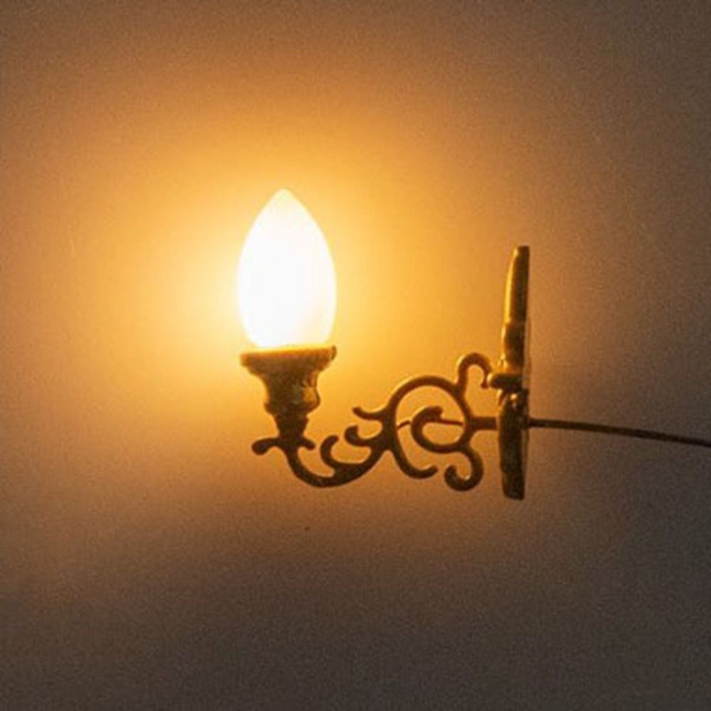 新しい1.7 * 2cmドールハウス壁掛けランプABS金属素 - Lighting Decor For House のレビューと価格