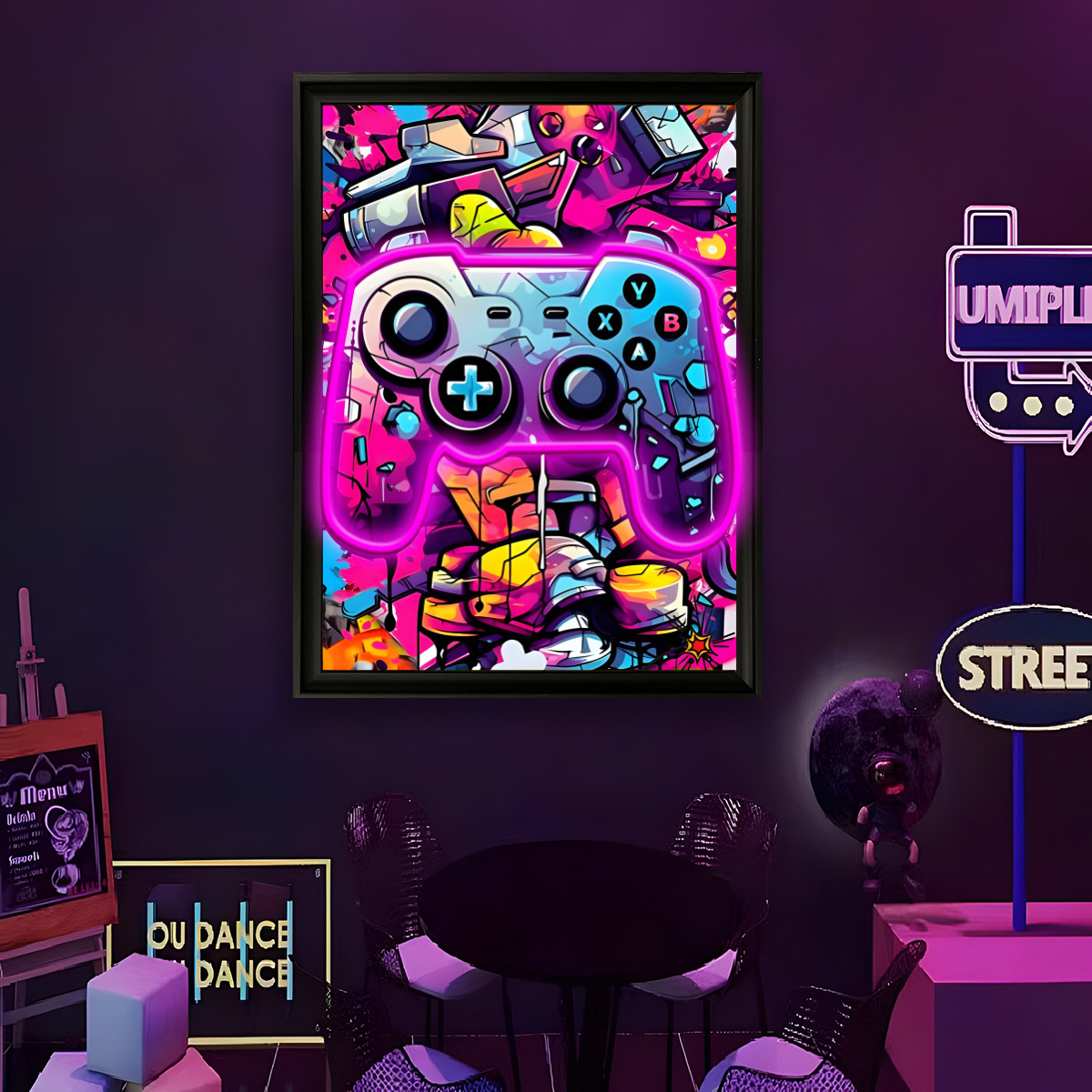 USB電源LEDネオンライト面白い壁画アートポスターホームミ - Wall Decor Lighting のレビューと価格