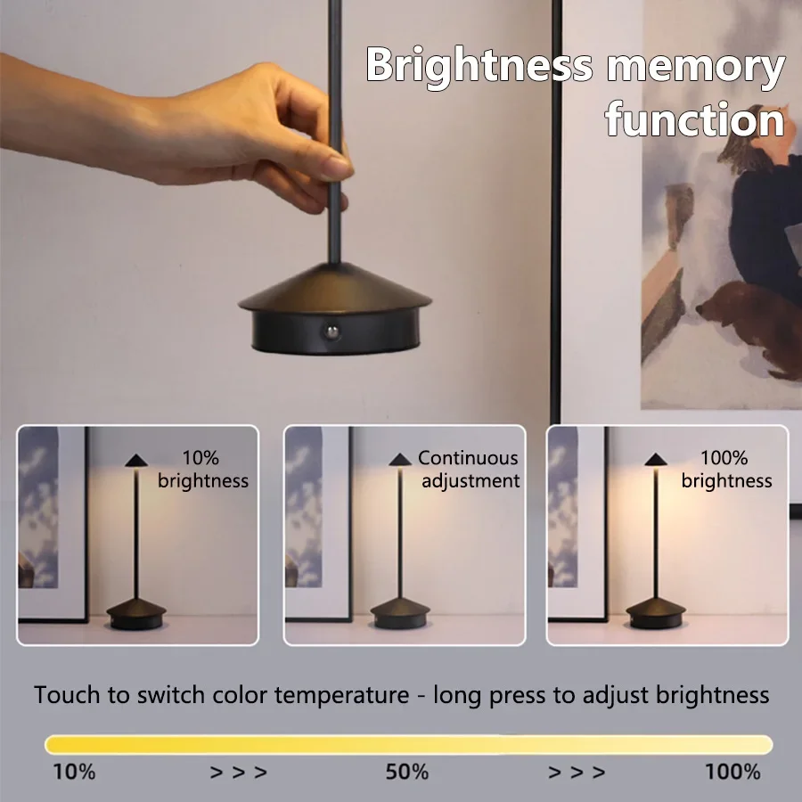 充電式 LED テーブルランプタッチデスクトップナイトランプ - Colour Changing Bulb のレビューと価格