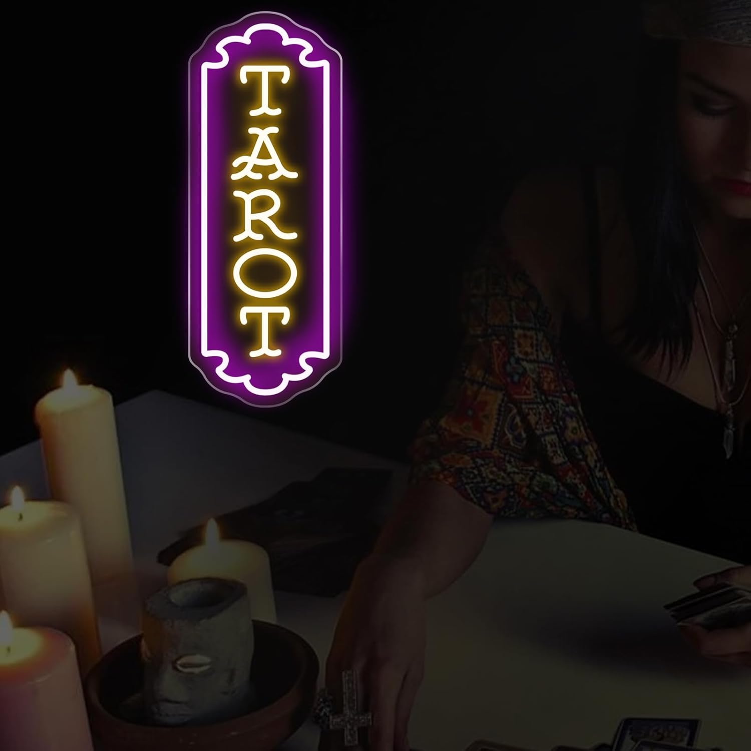 タロットネオンサイン USB電源 神秘的なLEDライト スピ - Wall Decor Lighting のレビューと価格