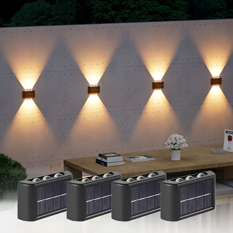 LEDソーラーライト 屋外防水 ソーラーウォールランプ 上下 - Wall Decor Lighting のレビューと価格
