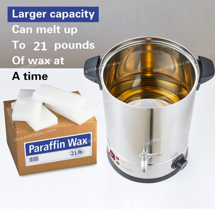 大容量電気ワックス溶解ポット、キャンドル作り用、速い注ぎ口付 - Wax Melter Electric のレビューと価格