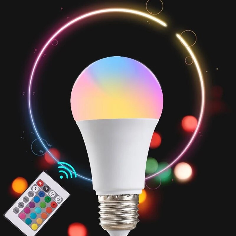 16 色 RGB 電球 LED マルチカラー電球 E27 2 - Colour Changing Bulb のレビューと価格
