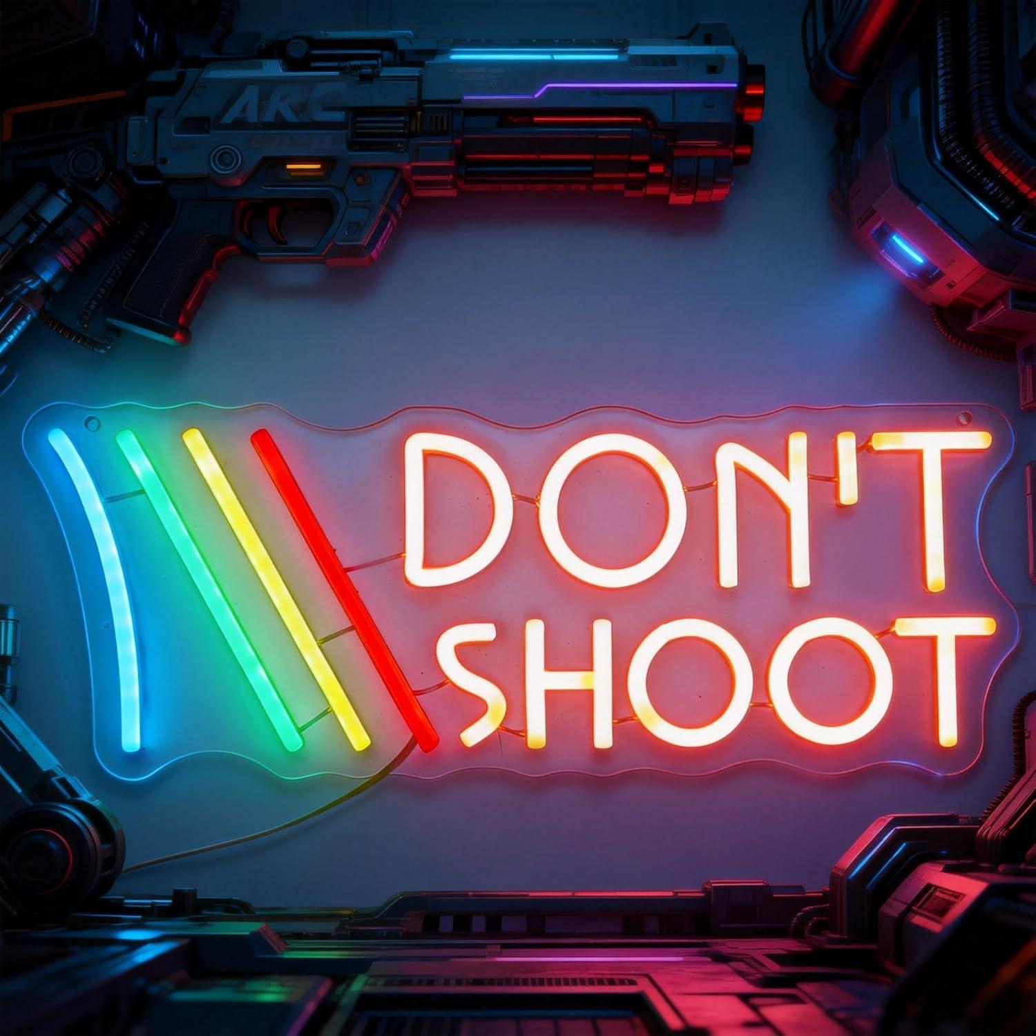 Don't Shoot ネオンサイン レインボー – 平和を - Wall Decor Lighting のレビューと価格