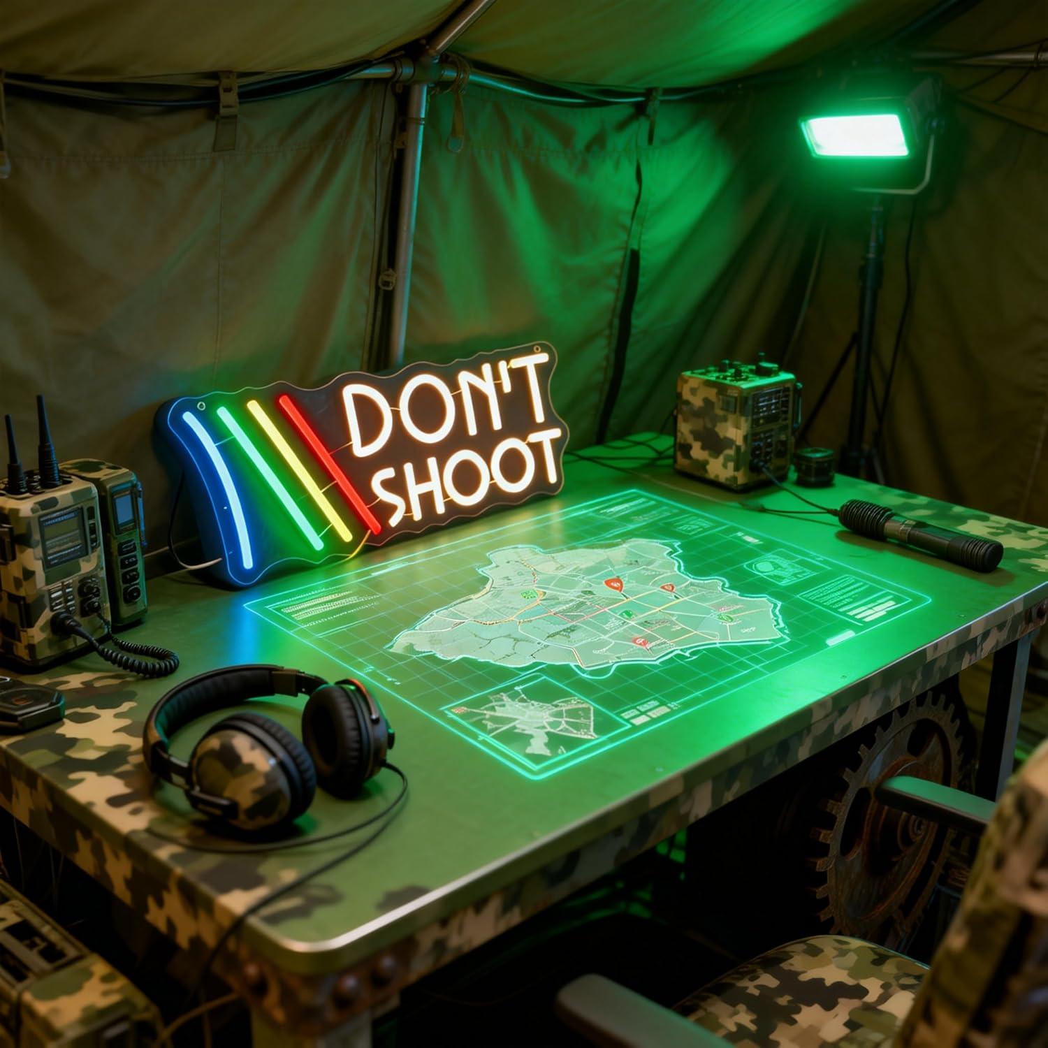 Don't Shoot ネオンサイン レインボー – 平和を - Wall Decor Lighting のレビューと価格