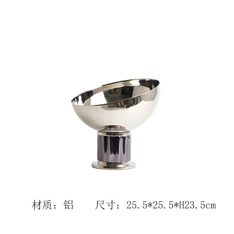 インド輸入アルミ製銀色の背の高いフルーツボウル、フルーツプレ - Decor Lighting India のレビューと価格