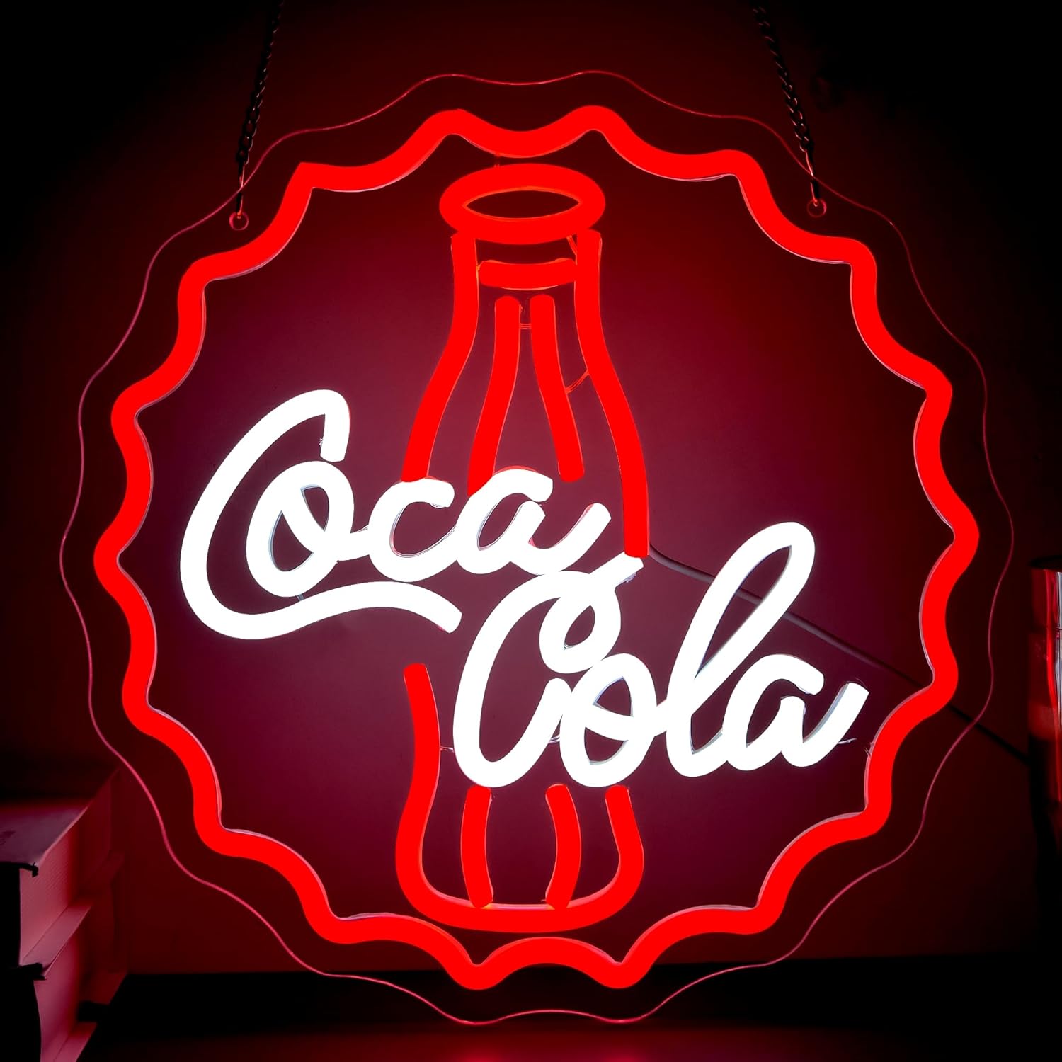 コーラネオンサインアートウォールライトUSB LEDネオンラ - Wall Decor Lighting のレビューと価格