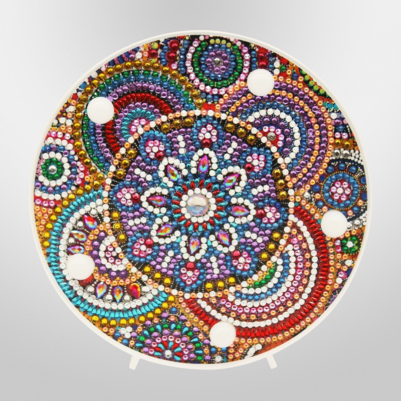 マンダララウンドサークルDIYダイヤモンドペインティングLE - Decor Lighting India のレビューと価格