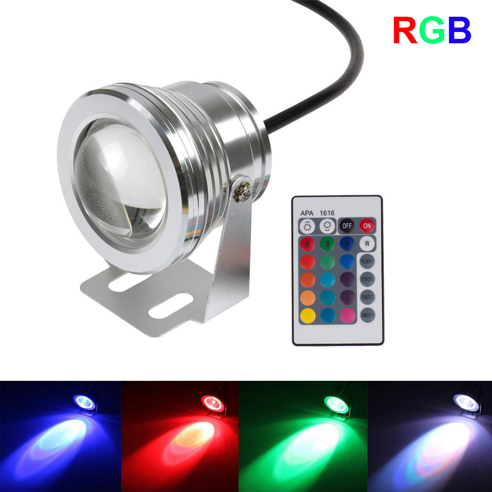防水LEDプールライト10W,12V,1000lm,16色変 - Colour Changing Bulb のレビューと価格