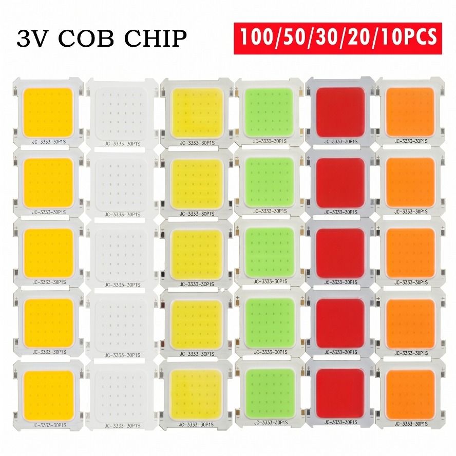 6 光色 100 〜 10 個 3V LED COB 統合チ - Colour Changing Bulb のレビューと価格