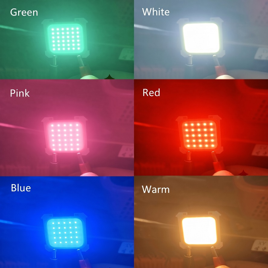 6 光色 100 〜 10 個 3V LED COB 統合チ - Colour Changing Bulb のレビューと価格
