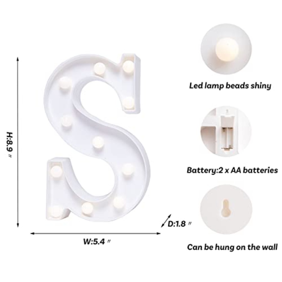 LEDレターライトサイン マーキーライトアップレターサイン  - Light Up Letters Marquee のレビューと価格