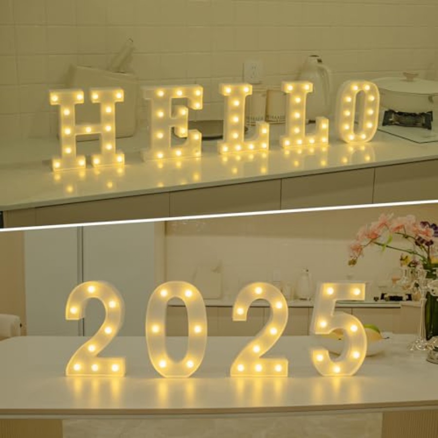 LEDレターライトサイン マーキーライトアップレターサイン  - Light Up Letters Marquee のレビューと価格