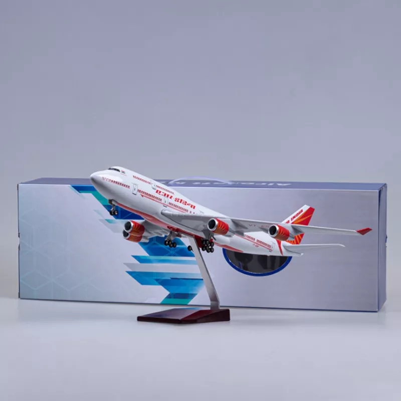 47cm エアインディア航空 B747 飛行機模型 1/15 - Decor Lighting India のレビューと価格