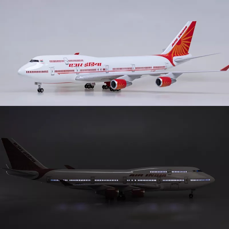 47cm エアインディア航空 B747 飛行機模型 1/15 - Decor Lighting India のレビューと価格