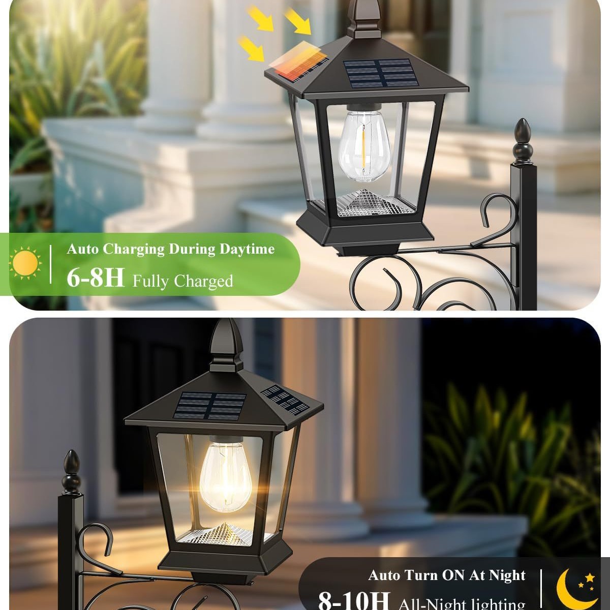 2 in 1 ソーラープランターランプ 防水 暖白色 屋外壁 - Wall Decor Lighting のレビューと価格