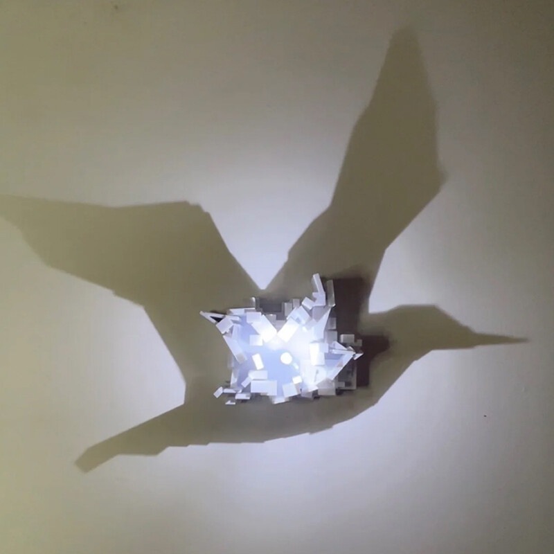 ドロップシッピング 3Dライトシャドウナイトライト アンビエ - Wall Decor Lighting のレビューと価格
