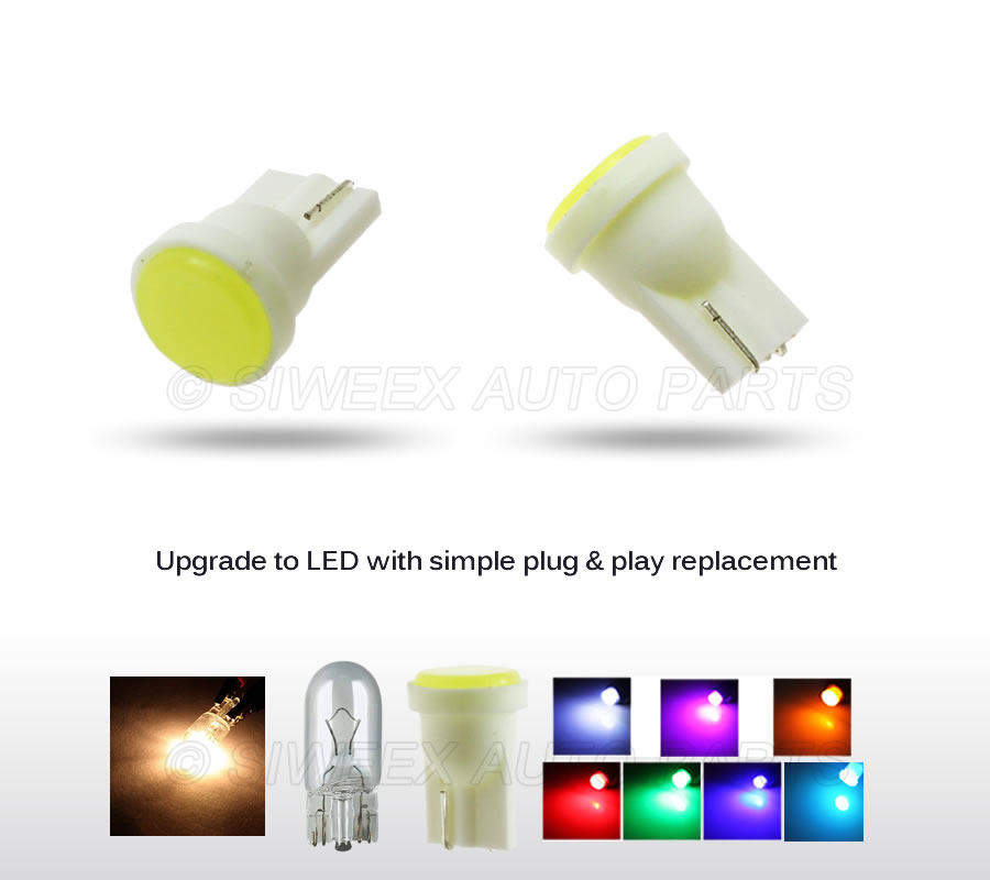 10 個 T10 W5W 車内 LED ウェッジドア計器側電 - Colour Changing Bulb のレビューと価格