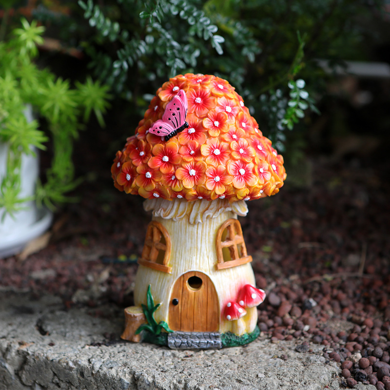 屋外ガーデンソーラースタチューライト、ソーラー式キノコハウス - Lighting Decor For House のレビューと価格