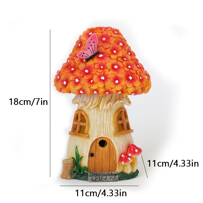屋外ガーデンソーラースタチューライト、ソーラー式キノコハウス - Lighting Decor For House のレビューと価格