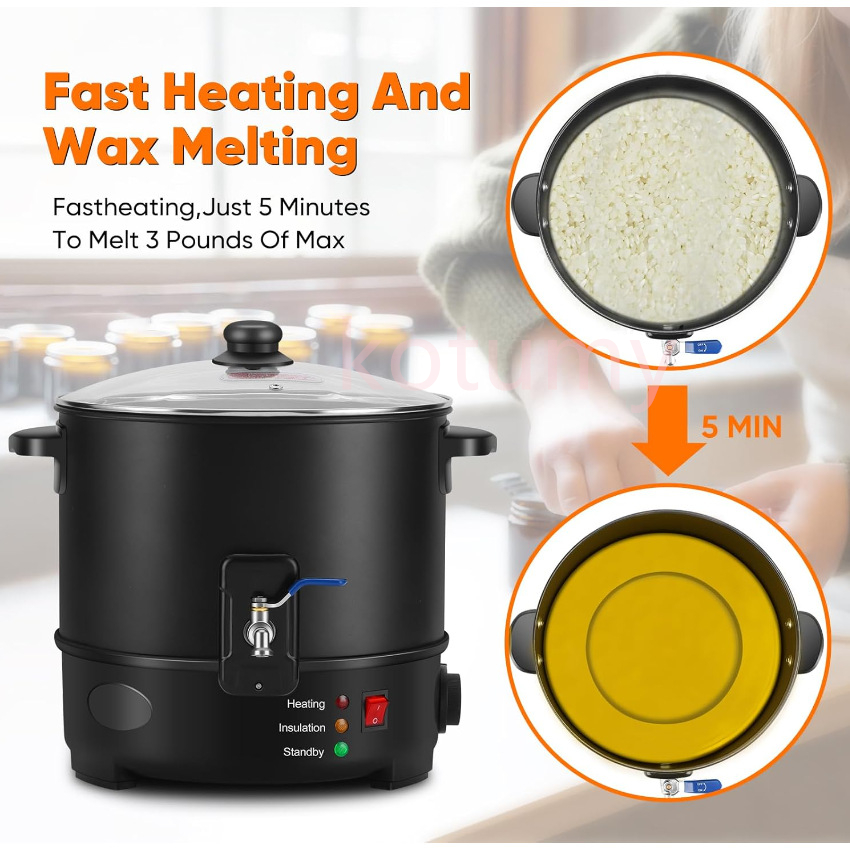 EU/USプラグ対応 電気式キャンドルワックスメルター キャ - Wax Melter Electric のレビューと価格