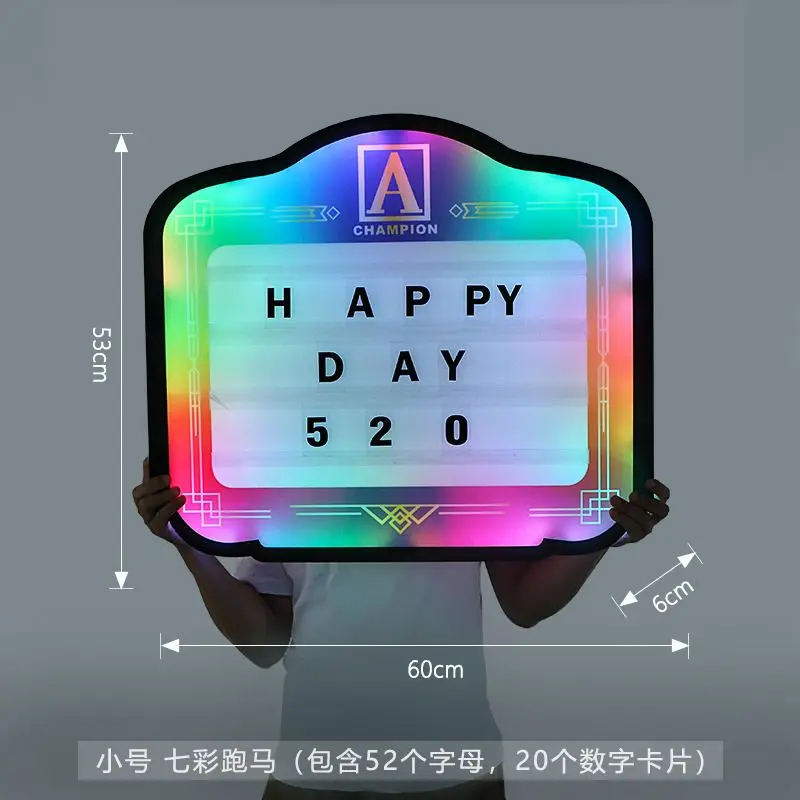 カスタムナイトクラブサインレターメッセージボードLEDクラシ - Light Up Letters Marquee のレビューと価格