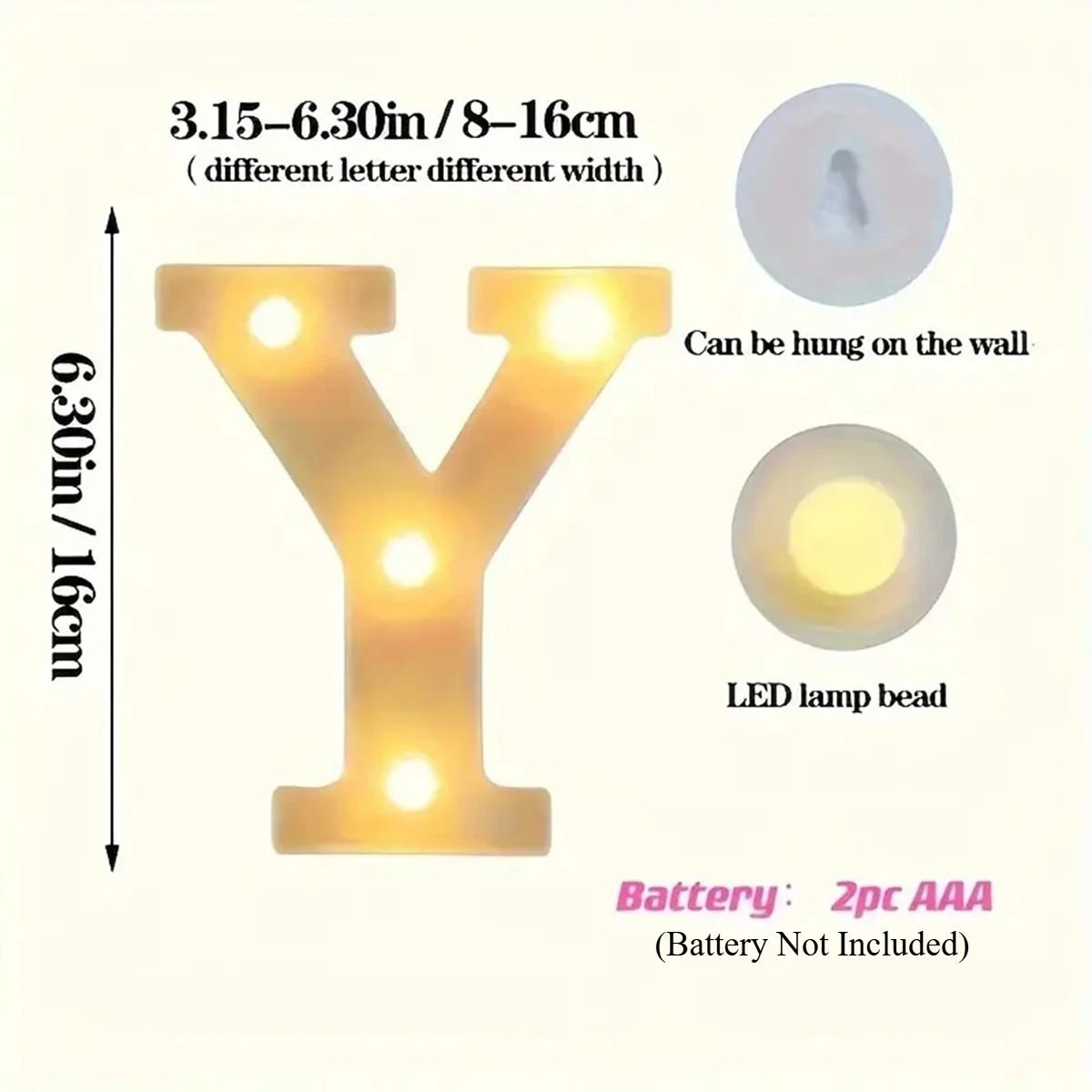 1個入り LEDライトアップレターマーキーサイン ナイトライ - Light Up Letters Marquee のレビューと価格