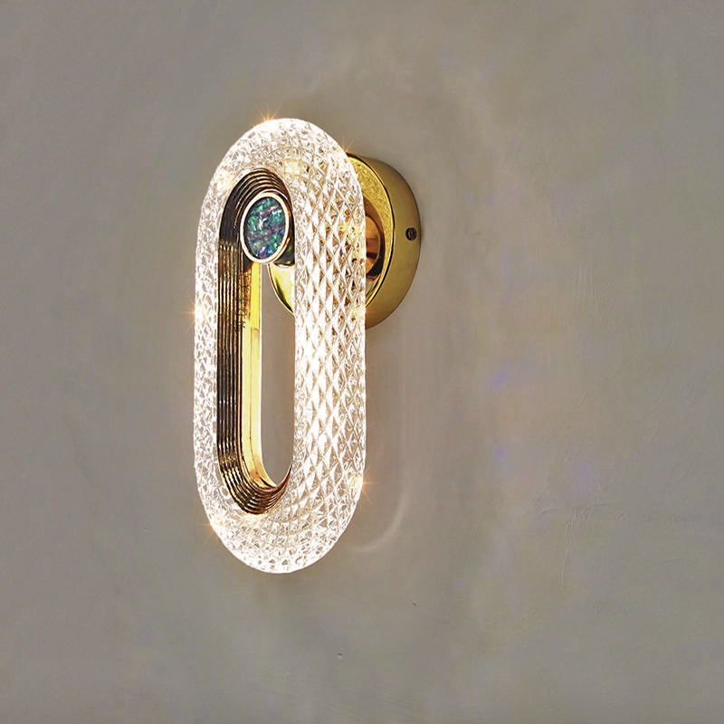 モダンな北欧の高級装飾壁ランプ鉄ベースアクリルランプシェード - Wall Decor Lighting のレビューと価格
