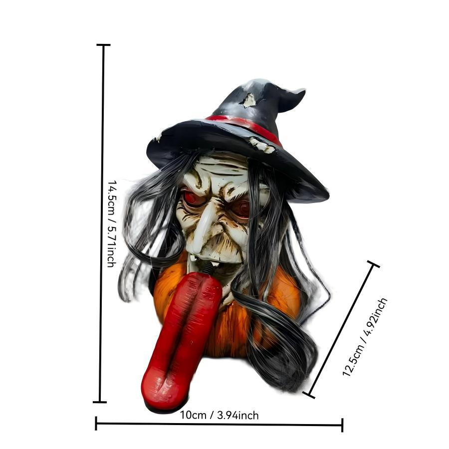 ハロウィンの新しい長舌魔女カボチャの樹脂製オーナメント、恐ろ - Lighting Decor For House のレビューと価格