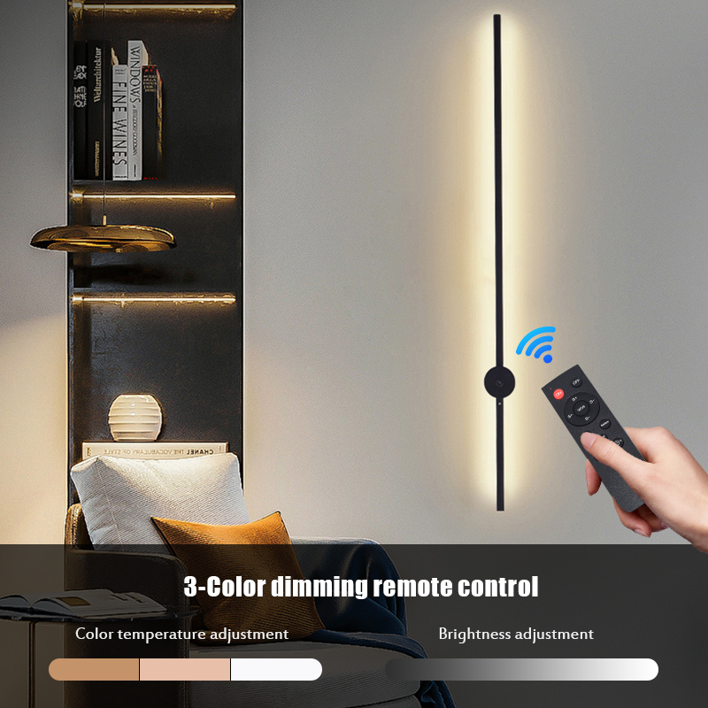 モダンな充電式LEDウォールスコンスランプ、ブラックアルミニ - Wall Decor Lighting のレビューと価格