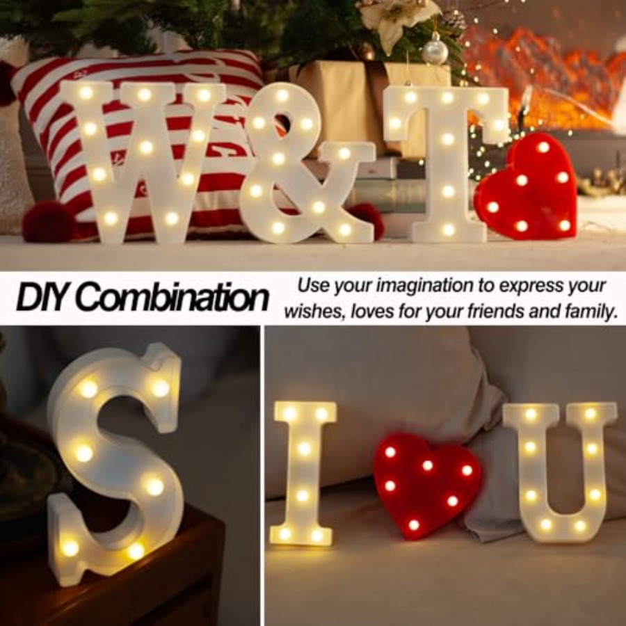 LEDマーキーナンバー、0-9のライトアップ文字、バッテリー - Light Up Letters Marquee のレビューと価格